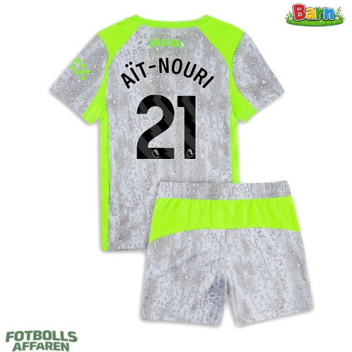 Manchester City Rayan Ait-Nouri #21 Tredjeställ Barn 2025-26 Kortärmad (+ Korta byxor)